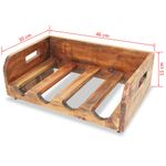 Casa si Gradina - Bucatarie si vesela - Accesorii bar - Suporturi bauturi - Suport de vinuri pentru 16 sticle, lemn masiv reciclat - Infinity.ro