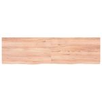 Casa si Gradina - Mobilier - Biblioteci si rafturi - Rafturi - Raft de perete maro deschis 180x50x(2-4) cm lemn stejar tratat - Infinity.ro