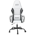 PC, gaming si accesorii - Gaming - Accesorii gaming - Scaune gaming - Scaun de jocuri, alb si negru, piele ecologica - Infinity.ro