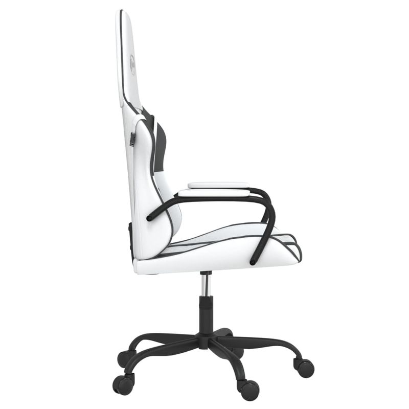 PC, gaming si accesorii - Gaming - Accesorii gaming - Scaune gaming - Scaun de jocuri, alb si negru, piele ecologica - Infinity.ro