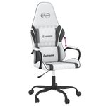 PC, gaming si accesorii - Gaming - Accesorii gaming - Scaune gaming - Scaun de jocuri, alb si negru, piele ecologica - Infinity.ro