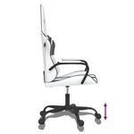 PC, gaming si accesorii - Gaming - Accesorii gaming - Scaune gaming - Scaun de jocuri, alb si negru, piele ecologica - Infinity.ro