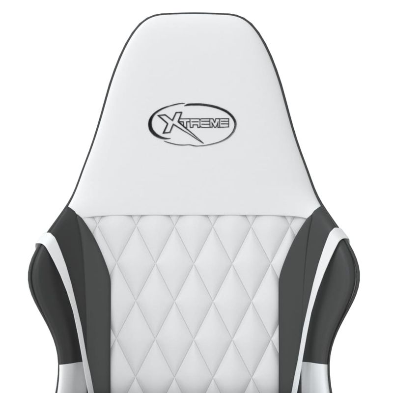 PC, gaming si accesorii - Gaming - Accesorii gaming - Scaune gaming - Scaun de jocuri, alb si negru, piele ecologica - Infinity.ro