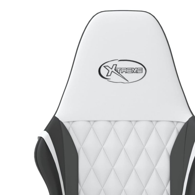 PC, gaming si accesorii - Gaming - Accesorii gaming - Scaune gaming - Scaun de jocuri, alb si negru, piele ecologica - Infinity.ro