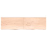 Casa si Gradina - Mobilier - Biblioteci si rafturi - Rafturi - Polita de perete, 220x60x(2-6)cm, lemn masiv de stejar netratat - Infinity.ro