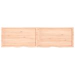 Casa si Gradina - Mobilier - Biblioteci si rafturi - Rafturi - Polita de perete, 220x60x(2-6)cm, lemn masiv de stejar netratat - Infinity.ro
