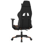 PC, gaming si accesorii - Gaming - Accesorii gaming - Scaune gaming - Scaun de gaming cu suport picioare, negru/oranj, piele eco - Infinity.ro