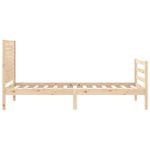 Casa si Gradina - Mobilier - Paturi si accesorii - Paturi - Cadru de pat cu tablie single mic, lemn masiv - Infinity.ro