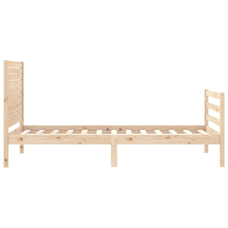Casa si Gradina - Mobilier - Paturi si accesorii - Paturi - Cadru de pat cu tablie single mic, lemn masiv - Infinity.ro