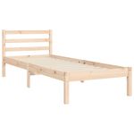 Casa si Gradina - Mobilier - Paturi si accesorii - Paturi - Cadru de pat cu tablie single mic, lemn masiv - Infinity.ro
