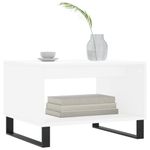 Casa si Gradina - Mobilier - Mese si birouri - Masute de cafea - Masuta de cafea, alb, 60x50x40 cm, lemn compozit - Infinity.ro