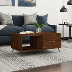 Casa si Gradina - Mobilier - Mese si birouri - Masute de cafea - Masuta de cafea, stejar maro, 90x50x40 cm, lemn prelucrat - Infinity.ro