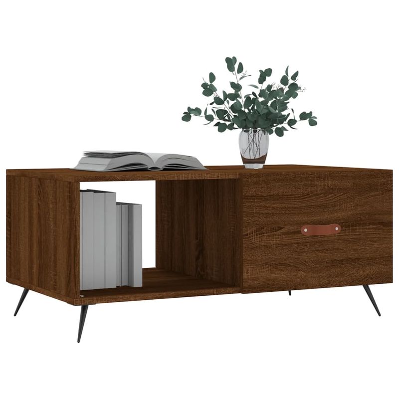Casa si Gradina - Mobilier - Mese si birouri - Masute de cafea - Masuta de cafea, stejar maro, 90x50x40 cm, lemn prelucrat - Infinity.ro
