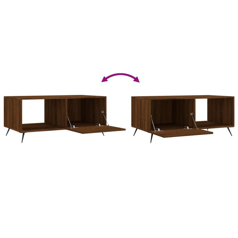 Casa si Gradina - Mobilier - Mese si birouri - Masute de cafea - Masuta de cafea, stejar maro, 90x50x40 cm, lemn prelucrat - Infinity.ro