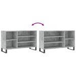 Casa si Gradina - Mobilier - Organizare si depozitare - Organizator incaltaminte - Pantofar, gri beton, 102x36x60 cm, lemn prelucrat - Infinity.ro