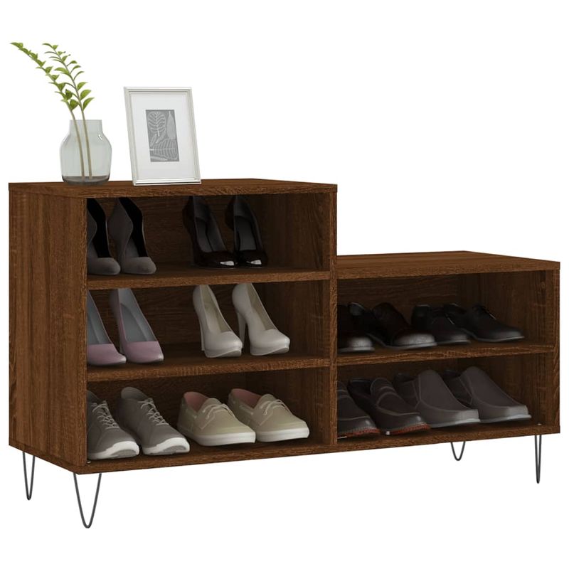 Casa si Gradina - Mobilier - Organizare si depozitare - Organizator incaltaminte - Pantofar, stejar maro, 102x36x60 cm, lemn prelucrat - Infinity.ro