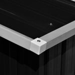 Casa si Gradina - Gradina si terasa - Casute de gradina - Sopron de gradina, antracit, 257x990x181 cm, otel galvanizat - Infinity.ro