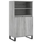 Casa si Gradina - Mobilier - Comode si corpuri - Corpuri bucatarie - Dulap inalt, gri sonoma, 60x36x110 cm, lemn prelucrat - Infinity.ro