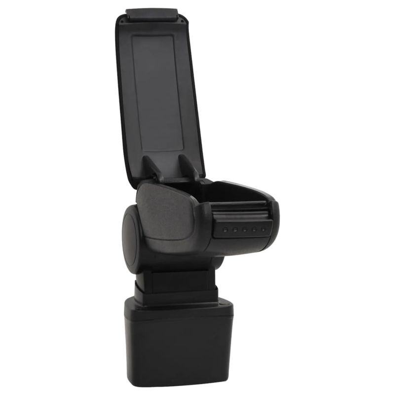Auto si Moto - Piese auto si accesorii - Interior auto - Scaune si banchete - Cotiera auto, negru, 14,5x31,5x(30-48) cm ABS - Infinity.ro