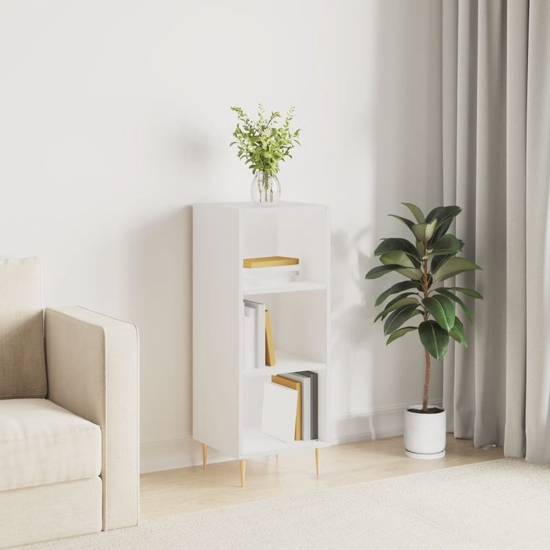 Casa si Gradina - Mobilier - Comode si corpuri - Comode - Servanta, alb, 34,5x32,5x90 cm, lemn prelucrat - Infinity.ro
