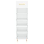 Casa si Gradina - Mobilier - Dulapuri si sifoniere - Dulapuri pantofi - Pantofar, alb extralucios, 30x35x105 cm, lemn prelucrat - Infinity.ro