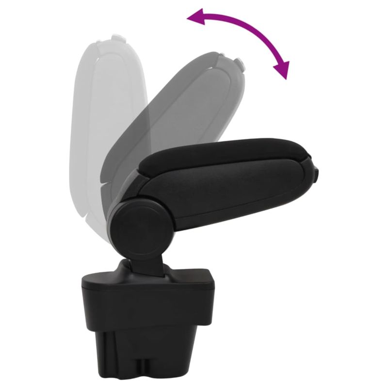 Auto si Moto - Piese auto si accesorii - Interior auto - Scaune si banchete - Cotiera auto, negru, 12x36x(33,5-48) cm ABS - Infinity.ro