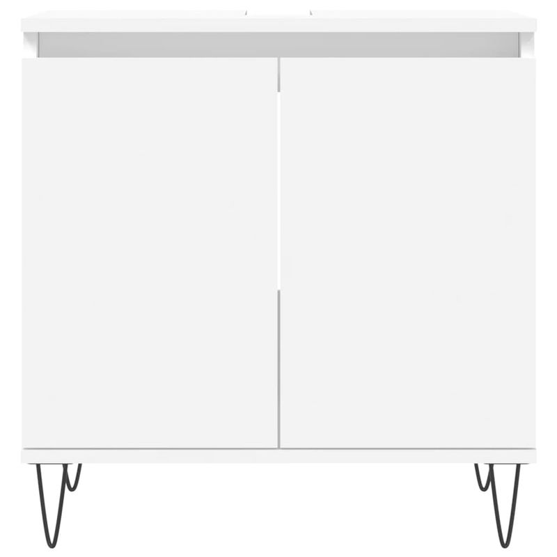 Casa si Gradina - Mobilier - Comode si corpuri - Masute de toaleta - Dulap de chiuveta, alb, 58x33x60 cm, lemn prelucrat - Infinity.ro