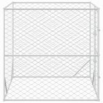 Petshop - Accesorii petshop - Culcusuri si custi - Custi interior si exterior - Padoc de exterior pentru caini argintiu 2x2x2 m otel galvanizat - Infinity.ro
