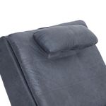 Casa si Gradina - Mobilier - Scaune si fotolii - Fotolii - Sezlong de masaj cu perna, gri, piele intoarsa artificiala - Infinity.ro