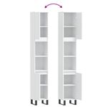 Casa si Gradina - Mobilier - Mobilier baie - Corpuri baie - Dulap de baie, alb, 30x30x190 cm, lemn prelucrat - Infinity.ro