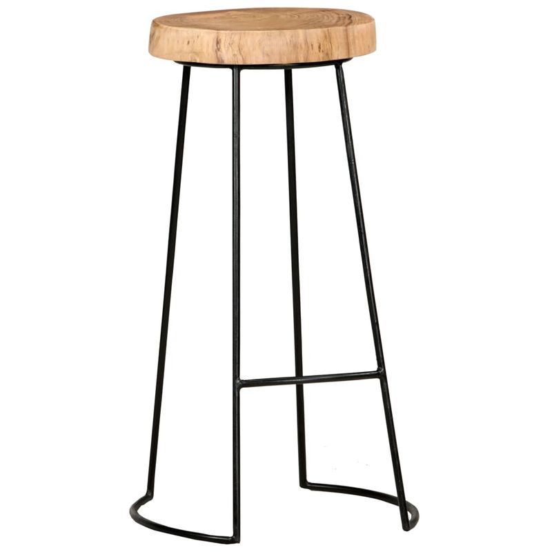 Casa si Gradina - Mobilier - Scaune si fotolii - Scaune - Scaune de bar, 2 buc., lemn masiv de acacia - Infinity.ro