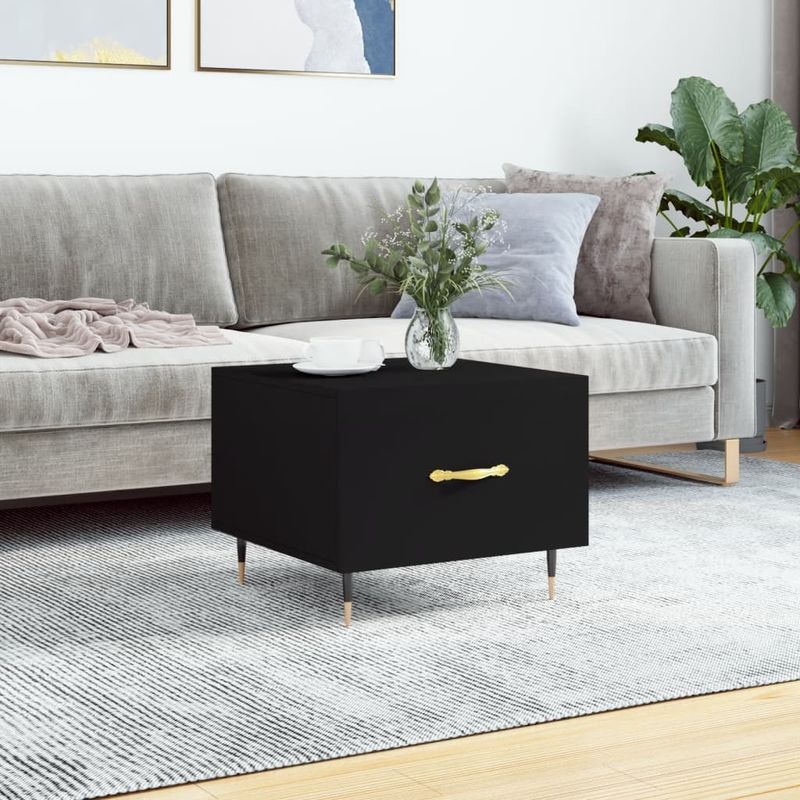 Casa si Gradina - Mobilier - Mese si birouri - Masute de cafea - Masuta de cafea, negru, 50x50x40 cm, lemn compozit - Infinity.ro