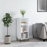Casa si Gradina - Mobilier - Comode si corpuri - Comode - Servanta, alb extralucios, 34,5x32,5x90 cm, lemn compozit - Infinity.ro