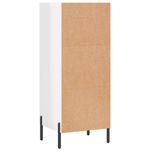 Casa si Gradina - Mobilier - Comode si corpuri - Comode - Servanta, alb extralucios, 34,5x32,5x90 cm, lemn compozit - Infinity.ro