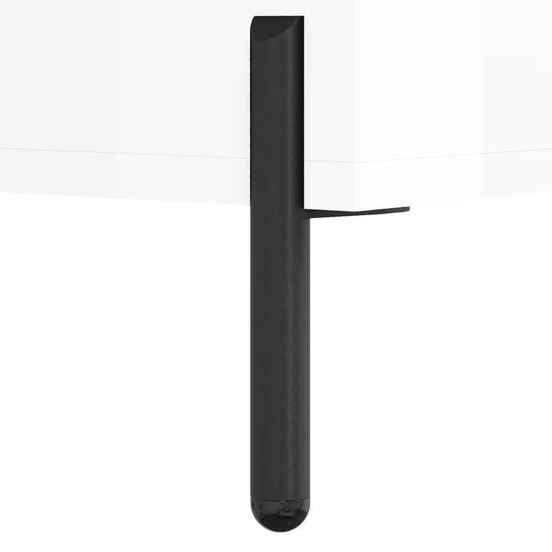 Casa si Gradina - Mobilier - Comode si corpuri - Comode - Servanta, alb extralucios, 34,5x32,5x90 cm, lemn compozit - Infinity.ro