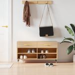 Casa si Gradina - Mobilier - Organizare si depozitare - Organizator incaltaminte - Bancheta pantofar, stejar sonoma, 102x35x55 cm, lemn prelucrat - Infinity.ro