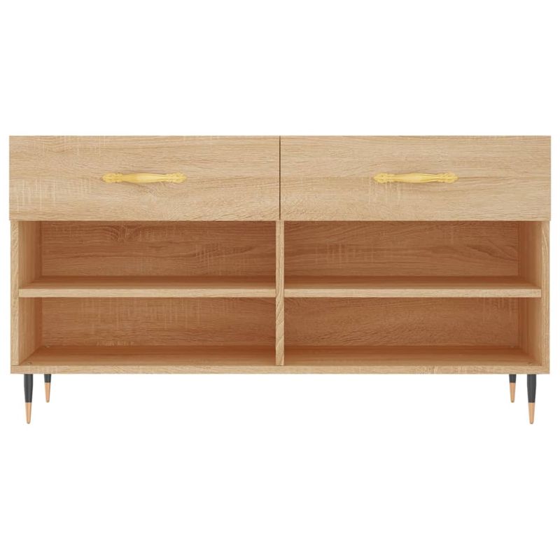 Casa si Gradina - Mobilier - Organizare si depozitare - Organizator incaltaminte - Bancheta pantofar, stejar sonoma, 102x35x55 cm, lemn prelucrat - Infinity.ro
