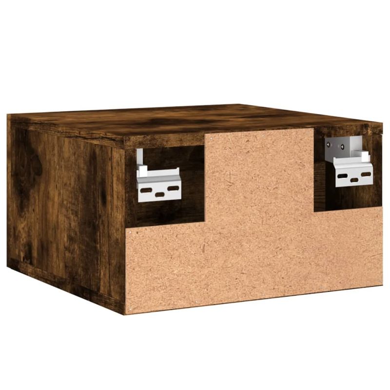 Casa si Gradina - Mobilier - Comode si corpuri - Noptiere - Noptiere de perete, 2 buc., stejar afumat, 35x35x20 cm - Infinity.ro