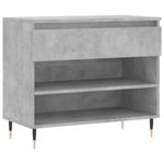 Casa si Gradina - Mobilier - Organizare si depozitare - Organizator incaltaminte - Pantofar, gri beton, 70x36x60 cm, lemn prelucrat - Infinity.ro
