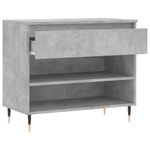 Casa si Gradina - Mobilier - Organizare si depozitare - Organizator incaltaminte - Pantofar, gri beton, 70x36x60 cm, lemn prelucrat - Infinity.ro