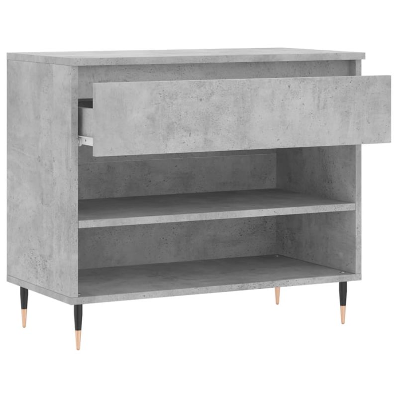 Casa si Gradina - Mobilier - Organizare si depozitare - Organizator incaltaminte - Pantofar, gri beton, 70x36x60 cm, lemn prelucrat - Infinity.ro