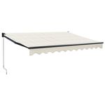Casa si Gradina - Gradina si terasa - Umbrele si pavilioane - Umbrele - Copertina retractabila, crem, 3x2,5 m, textil si aluminiu - Infinity.ro