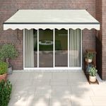 Casa si Gradina - Gradina si terasa - Umbrele si pavilioane - Umbrele - Copertina retractabila, crem, 3x2,5 m, textil si aluminiu - Infinity.ro