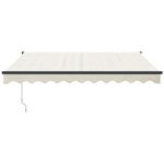Casa si Gradina - Gradina si terasa - Umbrele si pavilioane - Umbrele - Copertina retractabila, crem, 3x2,5 m, textil si aluminiu - Infinity.ro