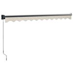 Casa si Gradina - Gradina si terasa - Umbrele si pavilioane - Umbrele - Copertina retractabila, crem, 3x2,5 m, textil si aluminiu - Infinity.ro