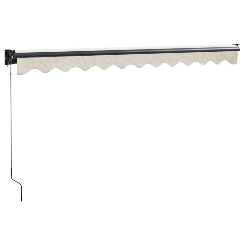 Casa si Gradina - Gradina si terasa - Umbrele si pavilioane - Umbrele - Copertina retractabila, crem, 3x2,5 m, textil si aluminiu - Infinity.ro