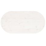 Casa si Gradina - Mobilier - Feronerie si accesorii mobila - Blat de masa, alb, 100x50x2,5 cm, lemn masiv de pin, oval - Infinity.ro