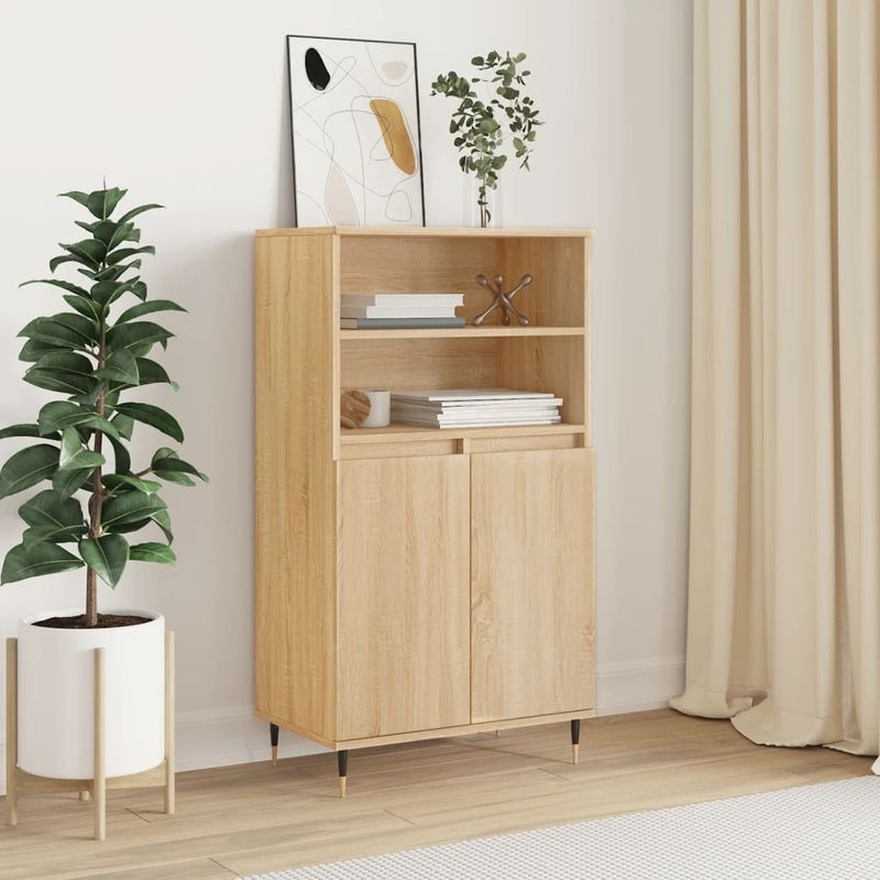 Casa si Gradina - Mobilier - Comode si corpuri - Corpuri bucatarie - Dulap inalt, stejar sonoma, 60x36x110 cm, lemn prelucrat - Infinity.ro