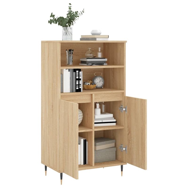 Casa si Gradina - Mobilier - Comode si corpuri - Corpuri bucatarie - Dulap inalt, stejar sonoma, 60x36x110 cm, lemn prelucrat - Infinity.ro