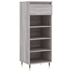 Casa si Gradina - Mobilier - Organizare si depozitare - Organizator incaltaminte - Pantofar, gri sonoma, 40x36x105 cm, lemn prelucrat - Infinity.ro